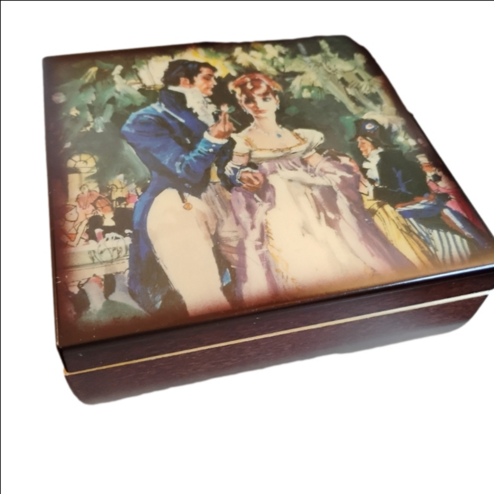 Vintage Barbara Cartland Limited Edition Reuge‎ Swiss Music Jewelry Box